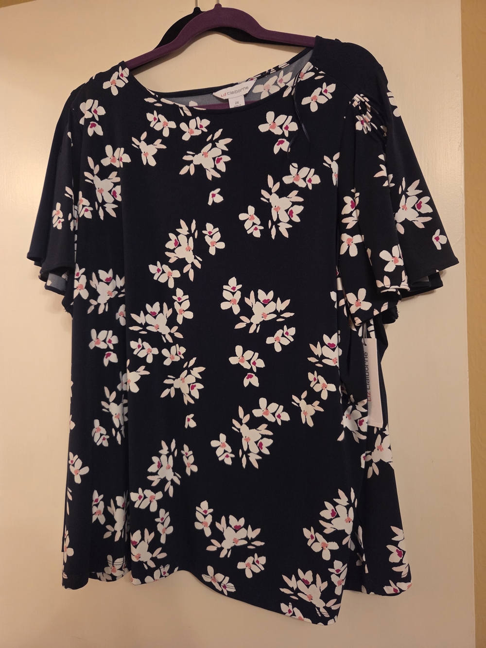 Lot Of 3 Nwt Liz Claiborne Women's Flutter Sleeve Tops - Picture 6 of 8